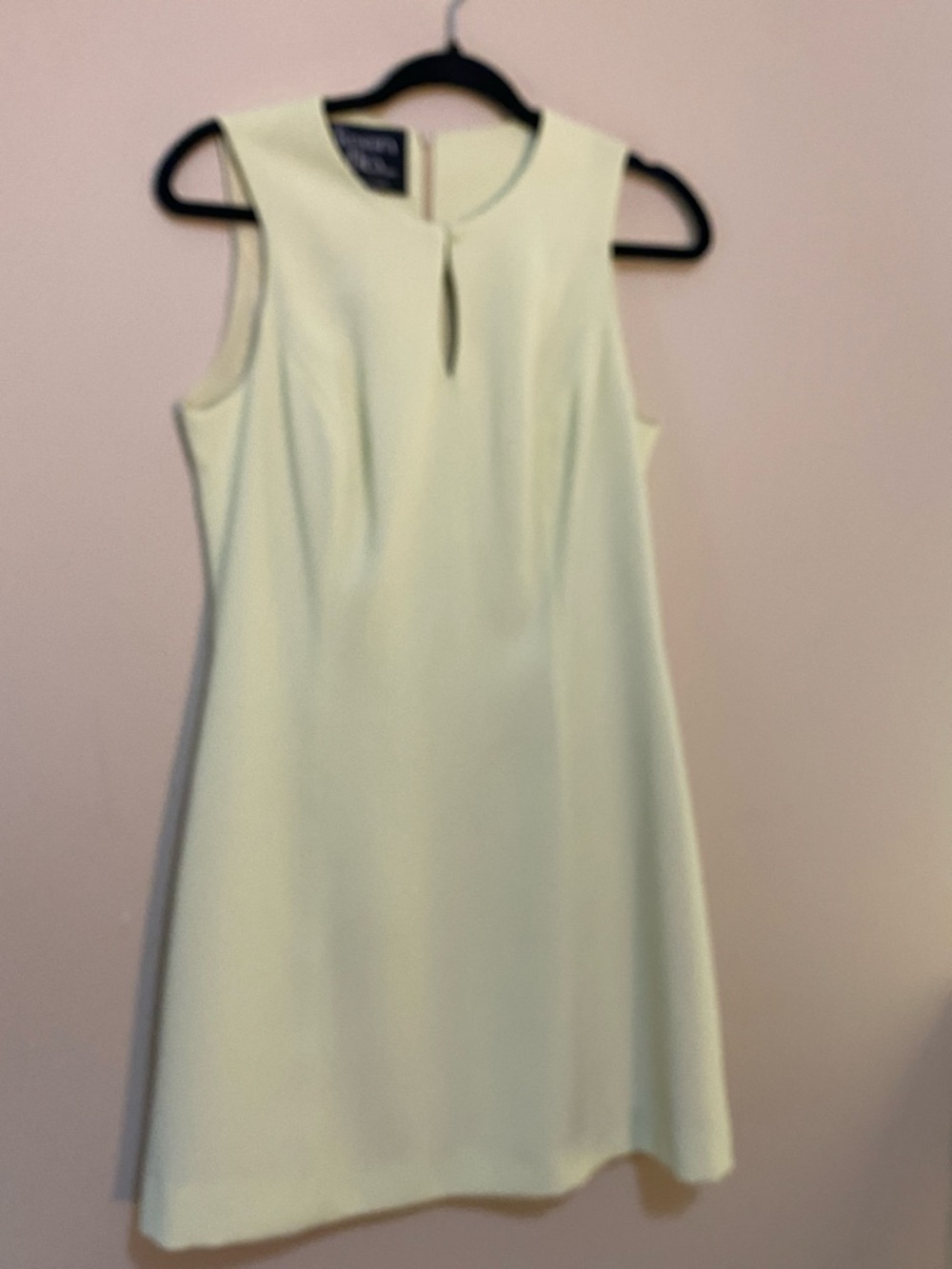 Teenflo Sleeveless Pale Light Lime/ Yellow Shift Mini Dress